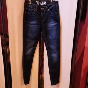 VIP Skinny Jeans in Dark Blue Wash
